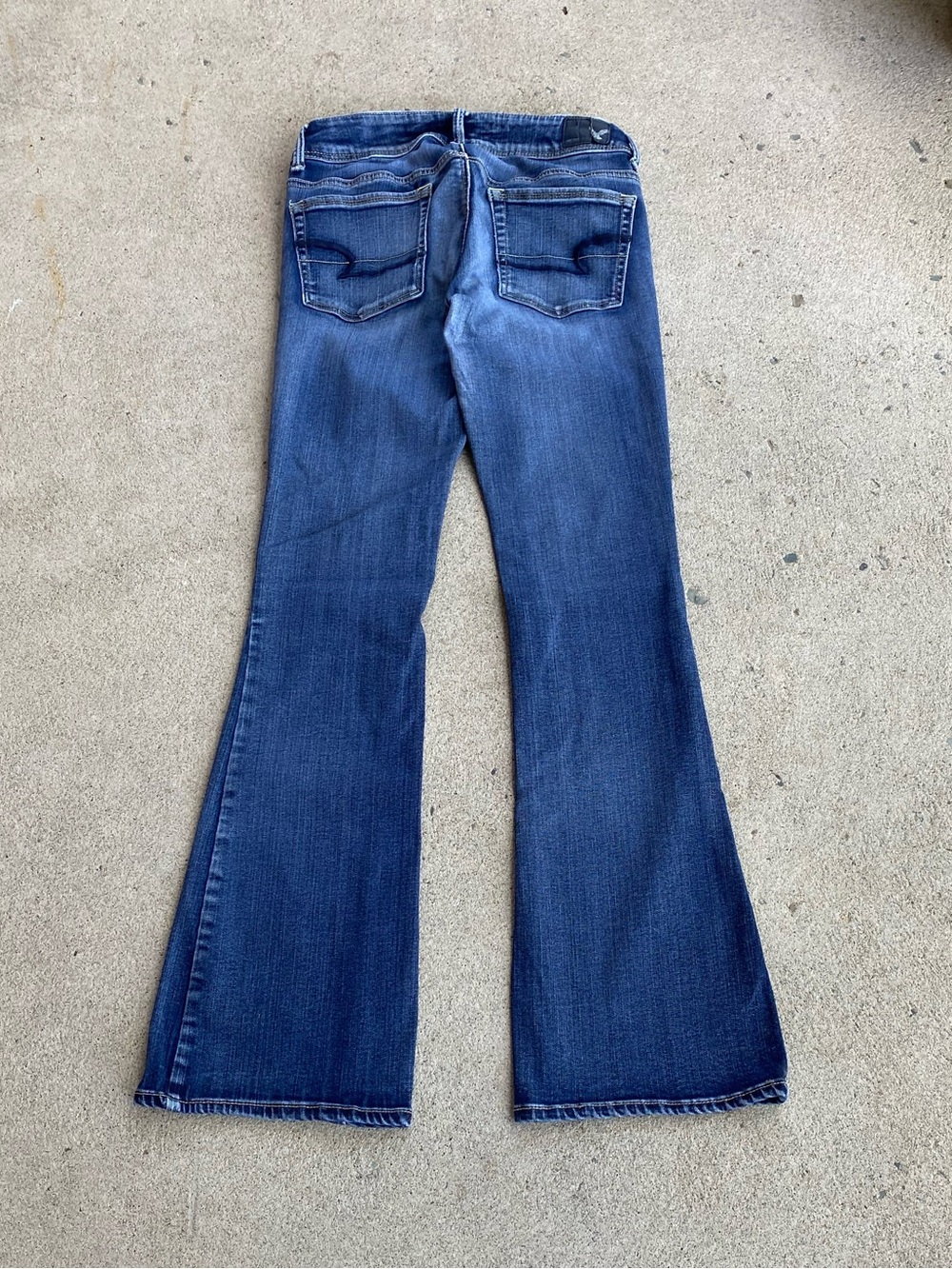 Y2k American Eagle Low-Rise Bootcut Jeans - Stretch - Picture 2 of 9